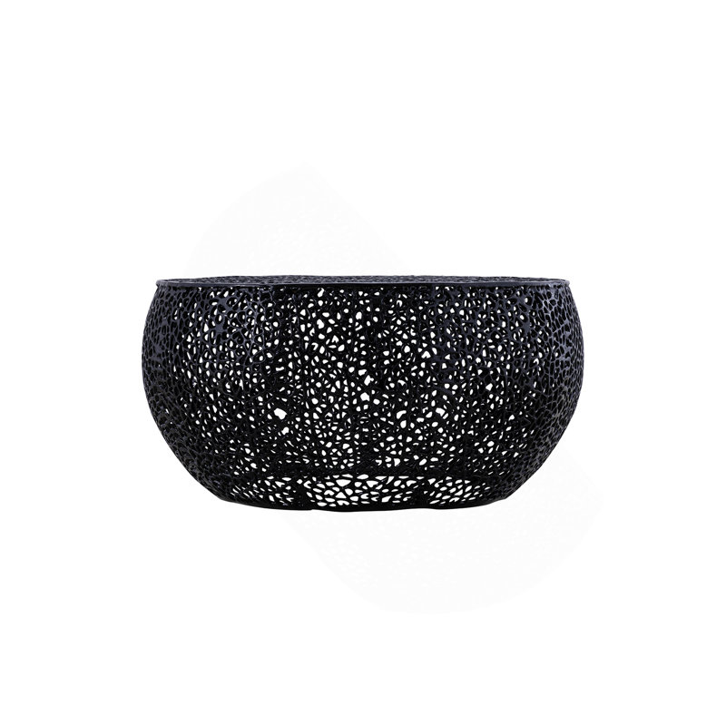 Coffee Table, Round In Black, Black