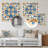 Mediterranean Tiles In Retro Blue VII - Abstract Tile Metal Print Wall Art-177480520