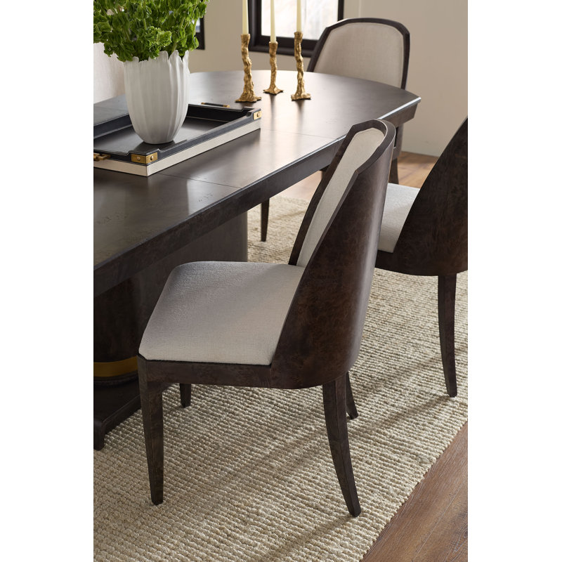 Ophelia Upholstered Dining Chair, Arabica Burl