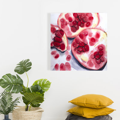 Pomme grenade - toile, art mural de cuisine