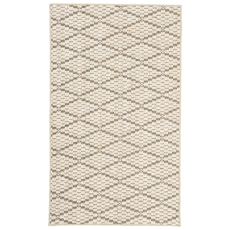 Aaltien Beach Jacquard Weave Sisal Geometric Rug, Rectangle 3' x 5'