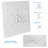 White Universal Drop Ceiling Projector Mount