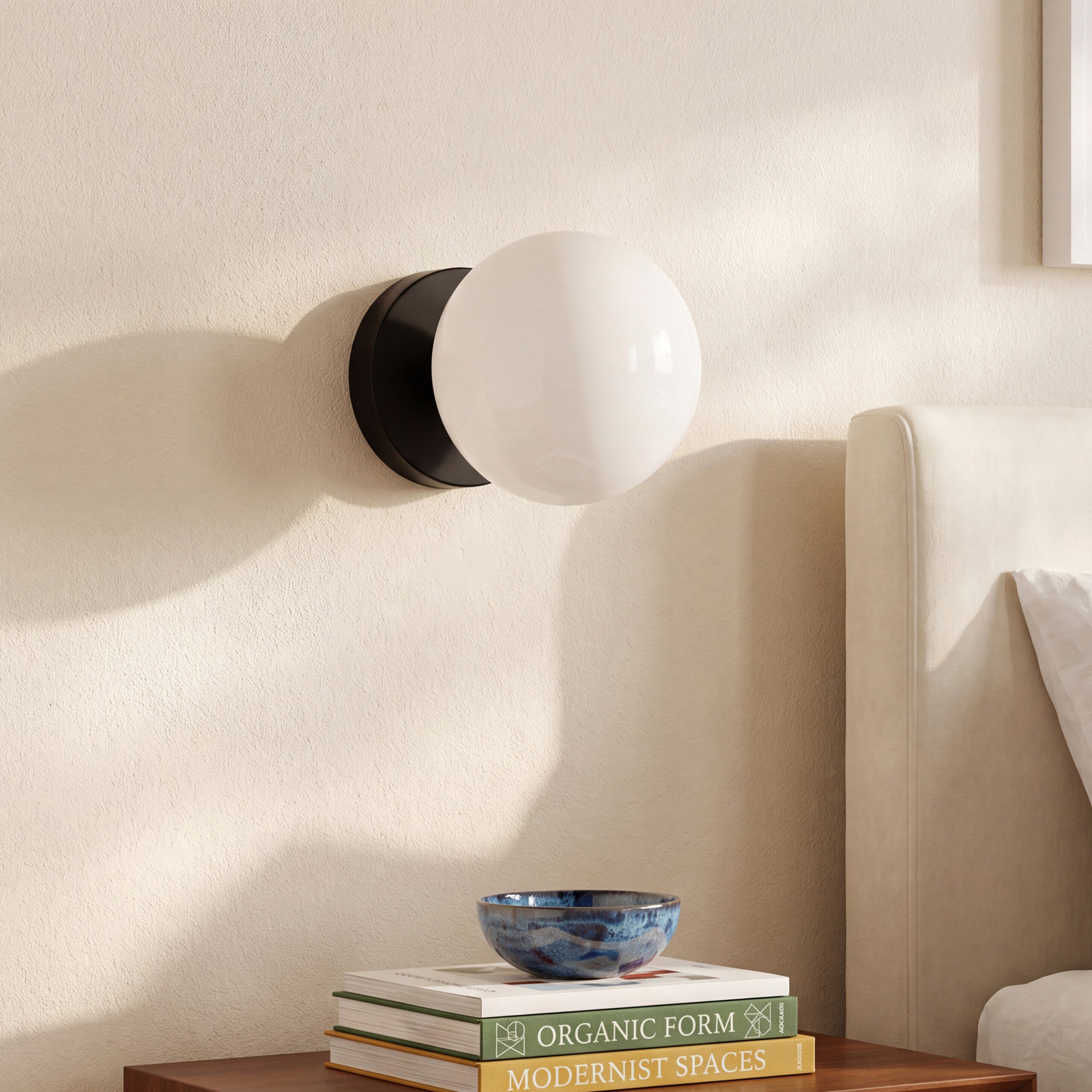 Vibi Single Light Dimmable Flush Mount Sconce, Aged Iron