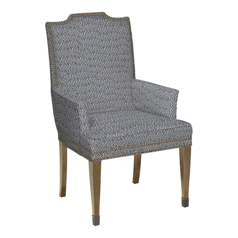 Travis By Michael Weiss Upholstered Arm Chair, Yes, Navada Snow, Hampton