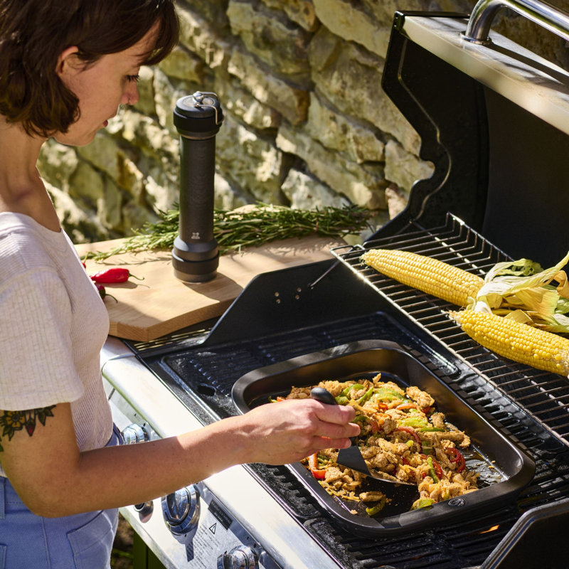 Grill to Table 17" Rectangular Ceramic Plancha