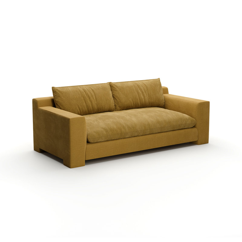 Devon 84" Sofa Camel, 26.5" H x 84" W x 39.75" D