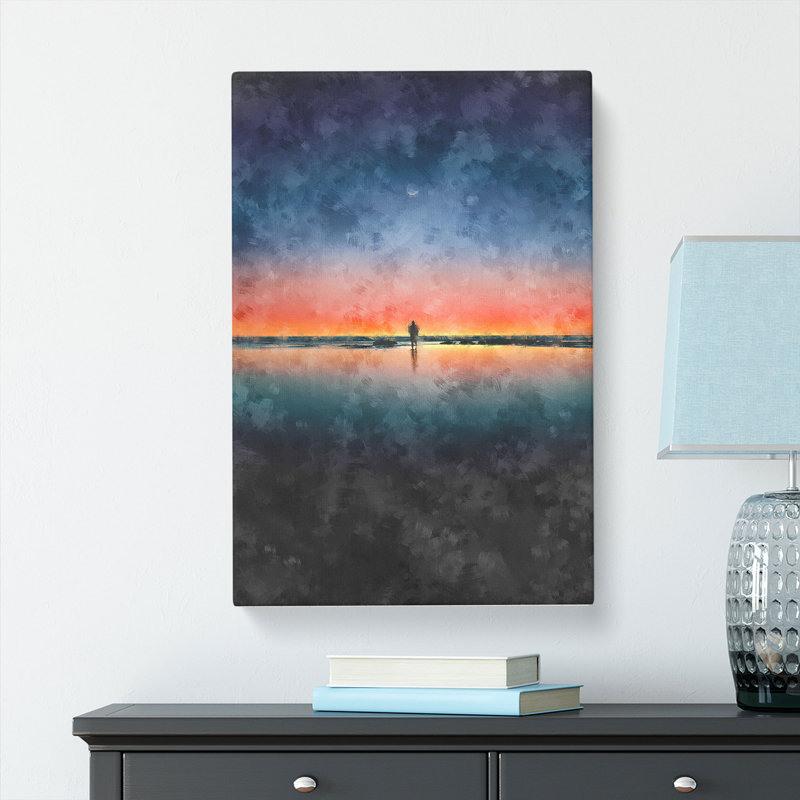 Standing Beneath The Moon - Wrapped Canvas, 50cm H x 35cm W x 3cm D