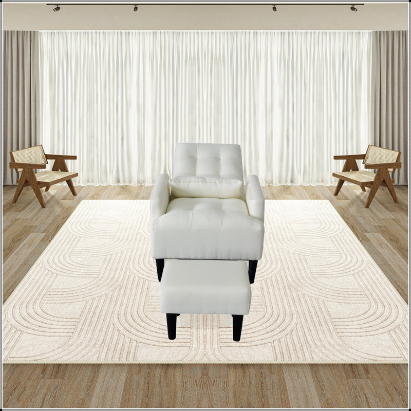 Fauteuil inclinable moderne avec repose-pieds