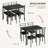 Lashaune Dining Table Set For 4, Kitchen Table And Chairs For 4, 5 Piece Kitchen Dining Room Table Set,Space-Saving Wood Modern Rectangle Dinner Table Dinette Furniture For Breakfast Nook,Home Office