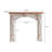 47.24"Cream Arched Mantelpiece