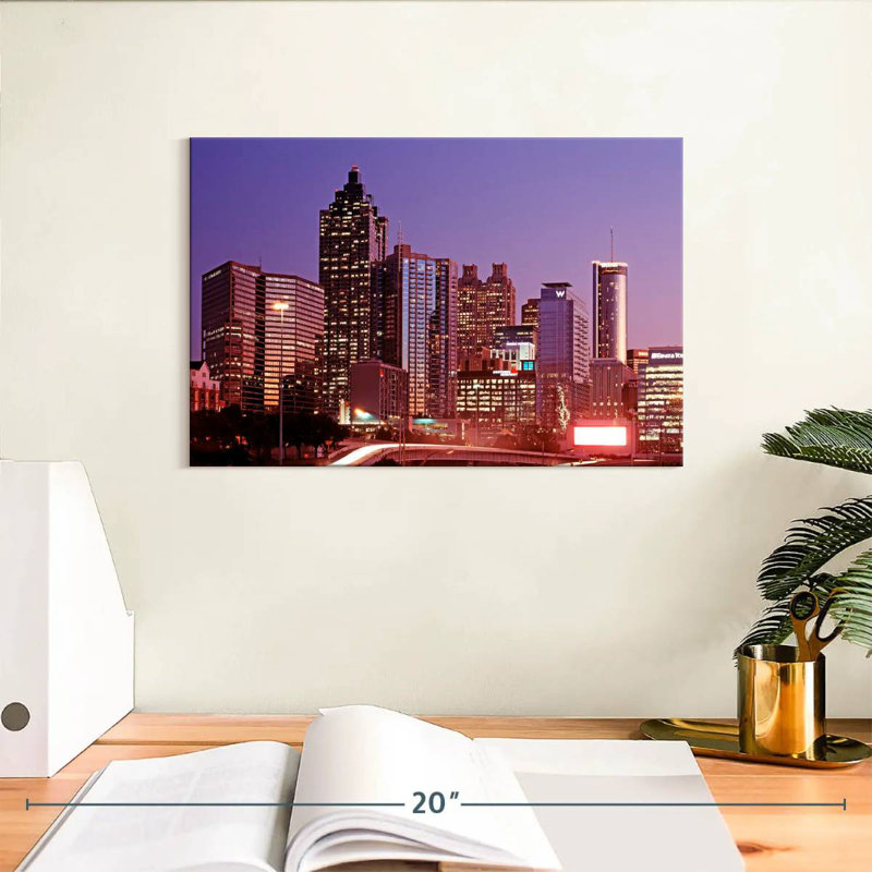 Crépuscule mauve Sireci d'Atlanta, H 8 po x l 12 po