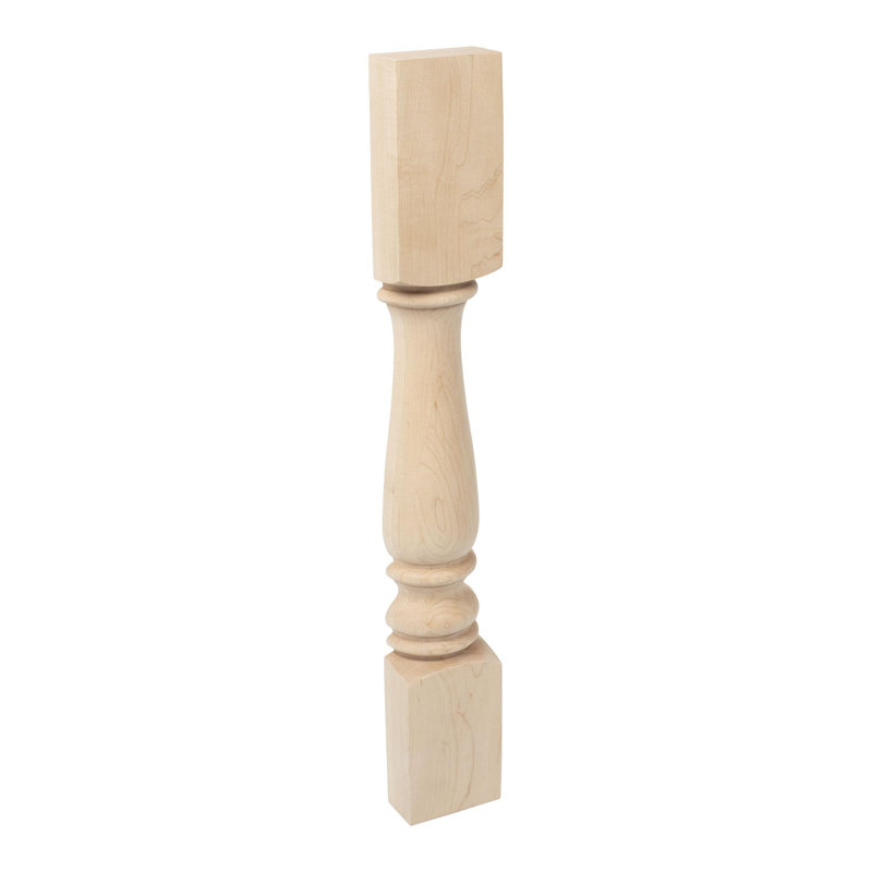 Pieds hauts et demi-ronds, Oak, 1 Pack