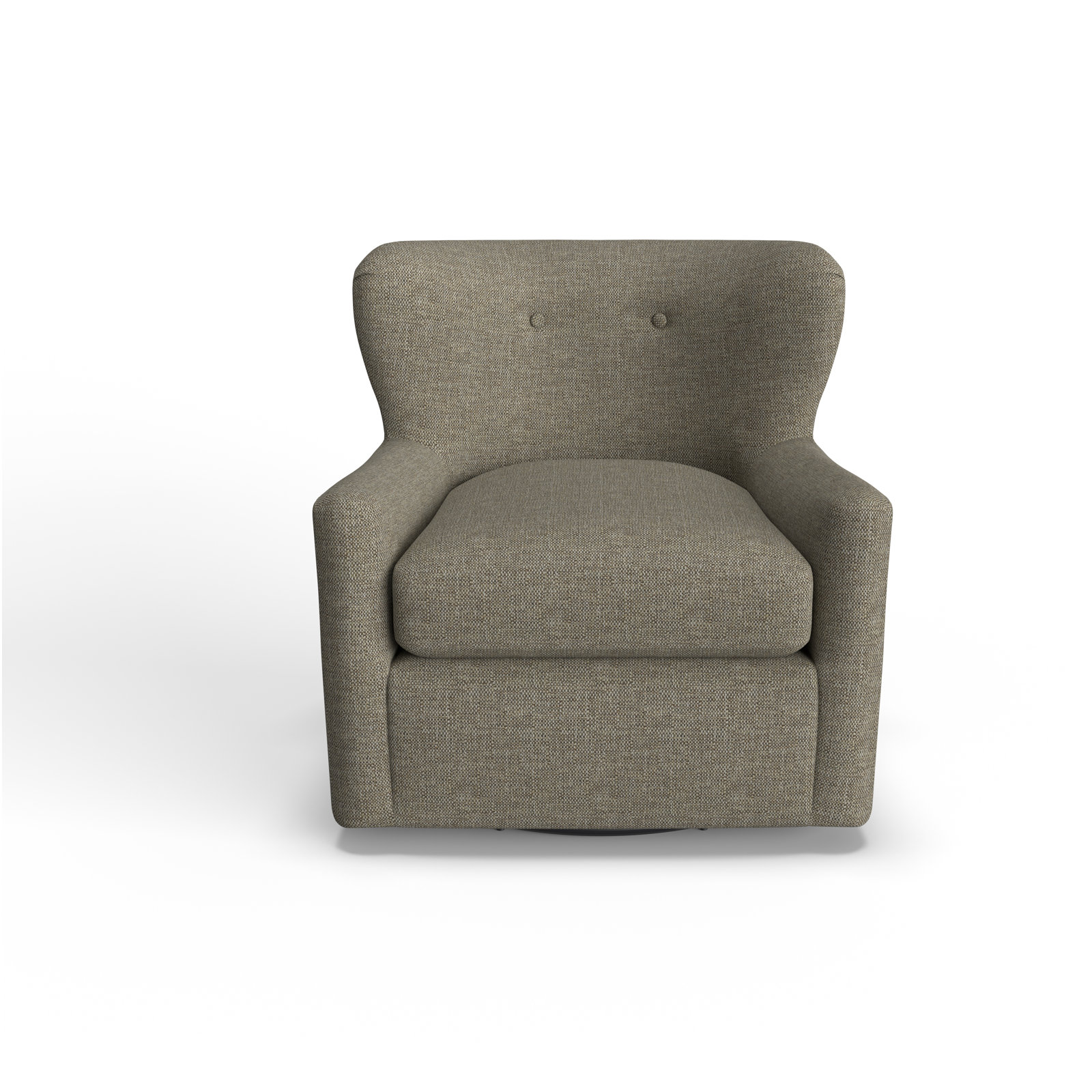 Bendigo Upholstered Wingback Chair, Drusky Twig Sustain® Basketweave