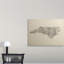«Francy Old Part Music Map of North Carolina» par Aniesha, impression sur toile-18657372-26534542