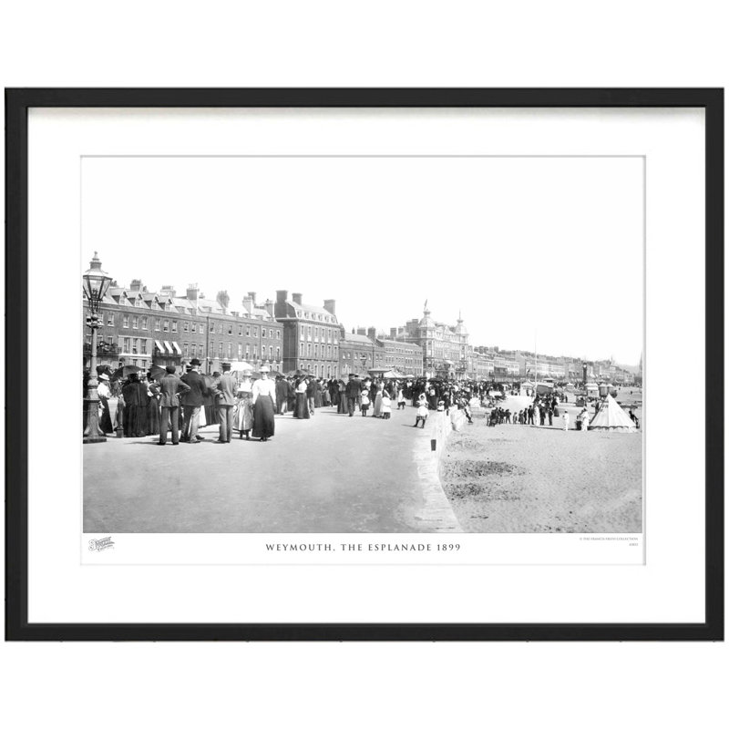 Weymouth, The Esplanade 1899 by Francis Frith - Single Picture Frame Print, 40cm H x 50cm W x 2.3cm D