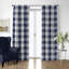 Walker Buffalo Indigo/Ivory Cotton Simple Top Pocket Drapery Panel Set of 2-1775798693