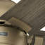 Ventilateur de plafond à 5 pales de 44 po avec ensemble de lumières DEL et chaînette Erling-84053442
