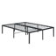 Structure de lit double, structure de lit en métal robuste, assemblage rapide et facile, sans bruit, noir-806862945