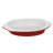 Ceramic Coated Deep Round Cake Tin in Red/White