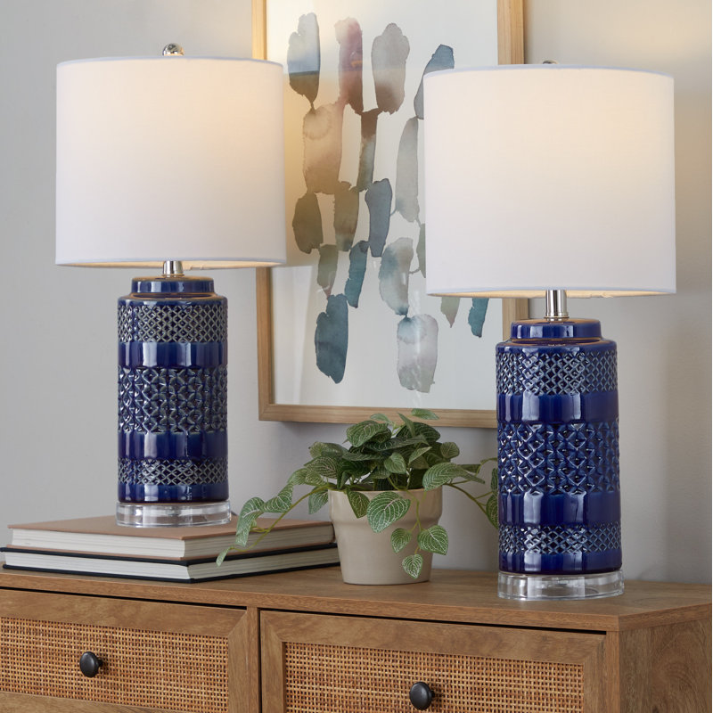Brownett Table Lamp, Navy