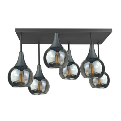 Asa Glass Semi Flush Mount