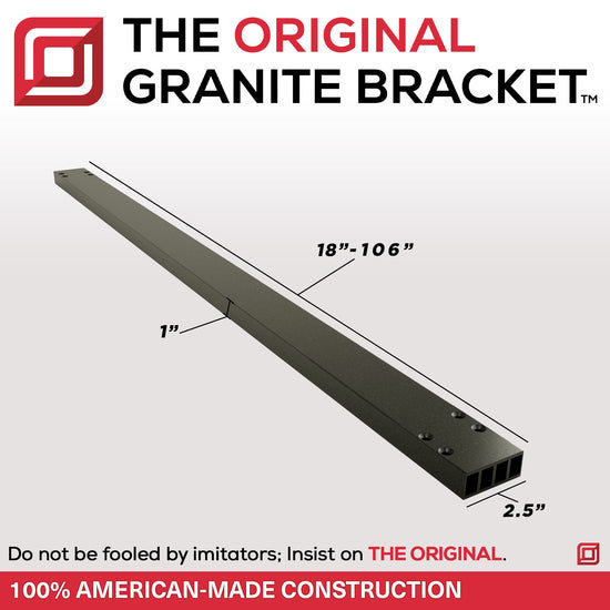68 po x 2,5 po x 1 po Support de poteau industriel The Original, H 1 po x l 2,5 po x P 68 po