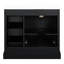 Meuble-lavabo 36 po avec charme transitionnel, lavabo et plusieurs compartiments de rangement 36 po, structure en bois massif, 3 tiroirs, lavabo en céramique-1691701851