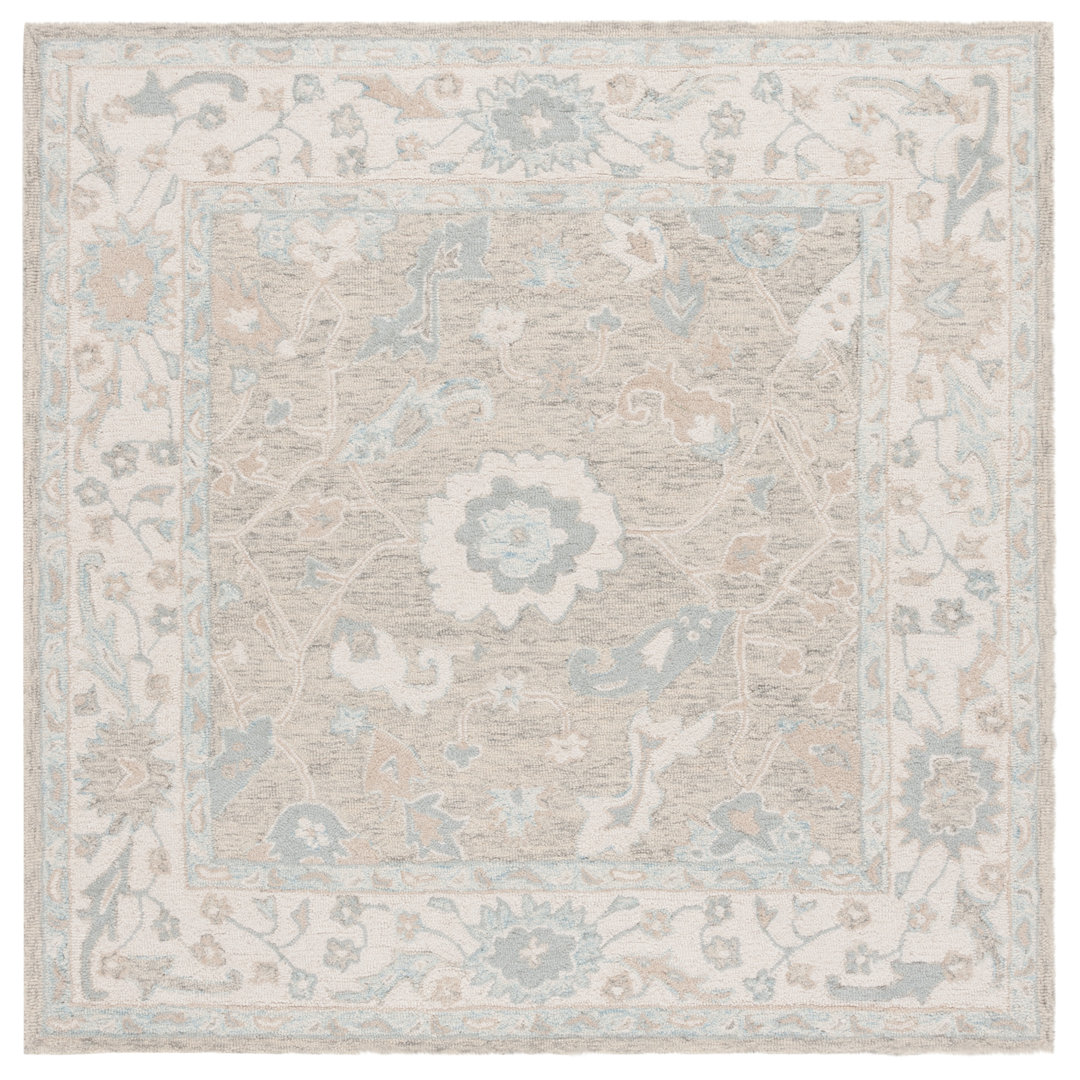 Ebony Hand Tufted Wool Pile Oriental Rug Safavieh Rug 