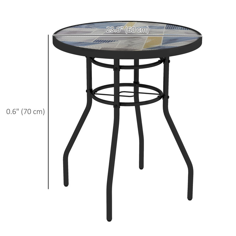 Table d'appoint 23,6 po