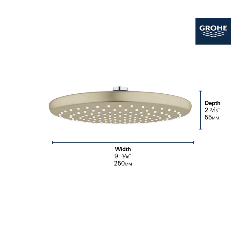 Cosmopolitan Pressure Balance Rain Shower Set, Brushed Nickel