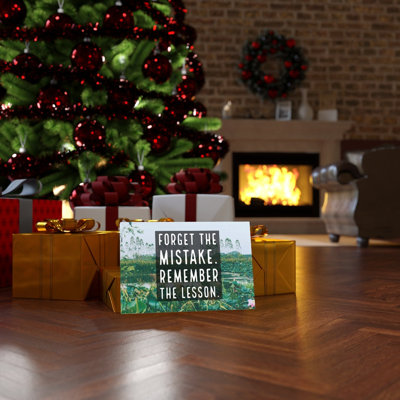 Forget The Mistake - Wrapped Canvas Print