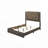 Rustic Gray Oak Finish Bed