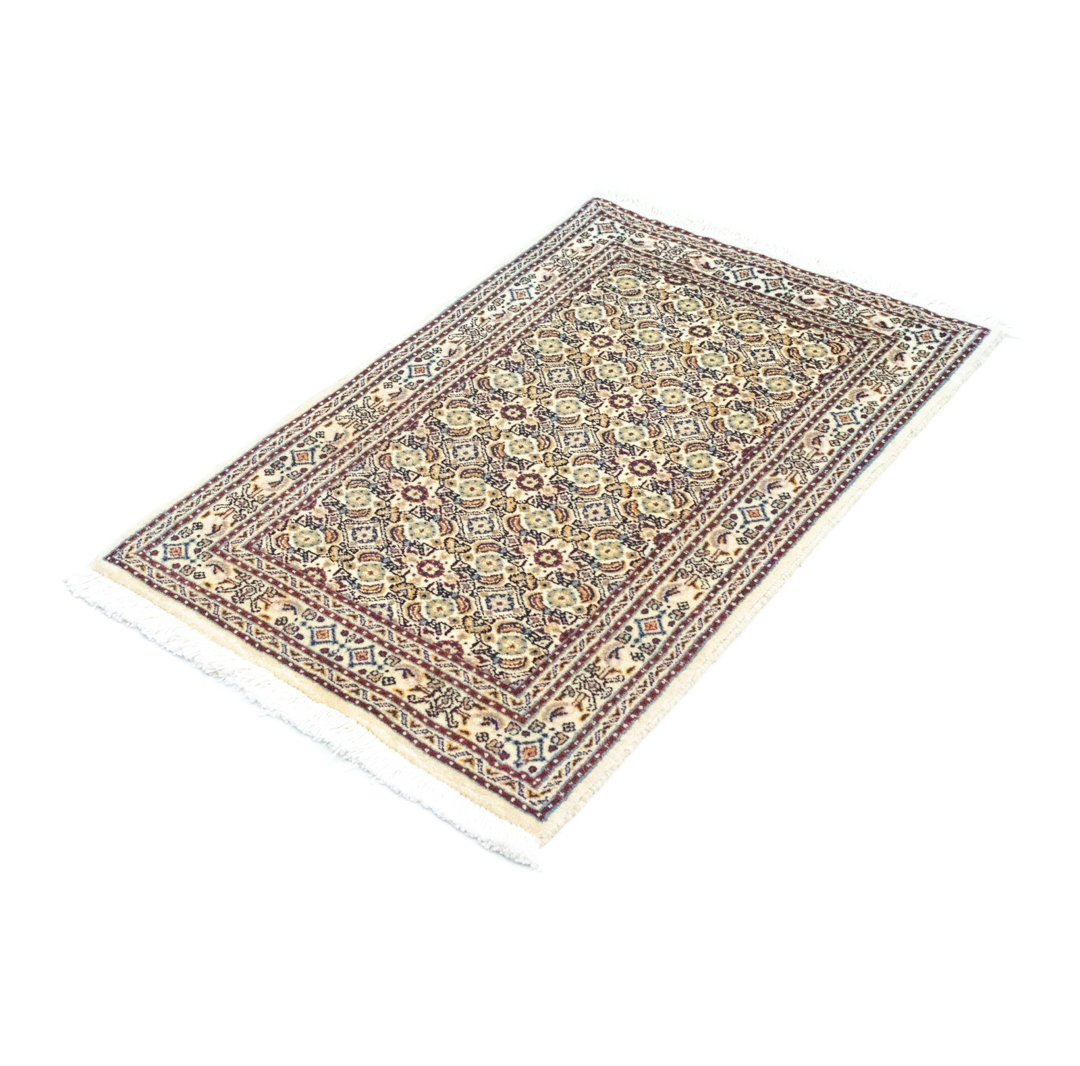 Hand Knotted Wool and Silk Beige/Brown Indoor/Outdoor Rug