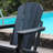 Spacious Hdpe Adirondack Chairs, Weather-resistant With Modern Design For Patio & Camping