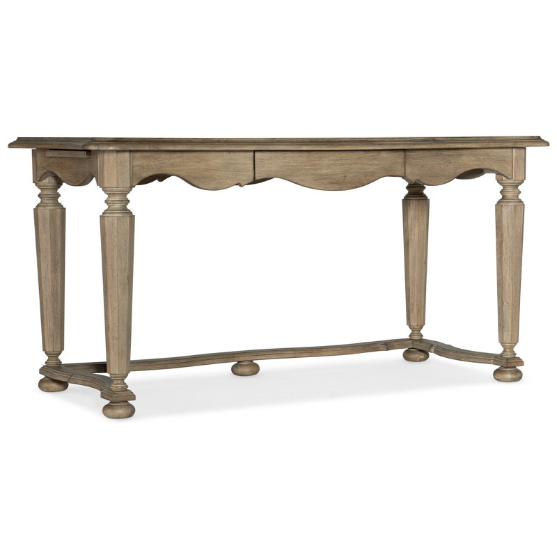 Corsica Executive Gray Beige 60" Wood Home Office Desk with Drawer