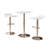 Adjustable Height Wood And Metal Bar Table And 2 Air Lift Adjustable Swivel Stools Set