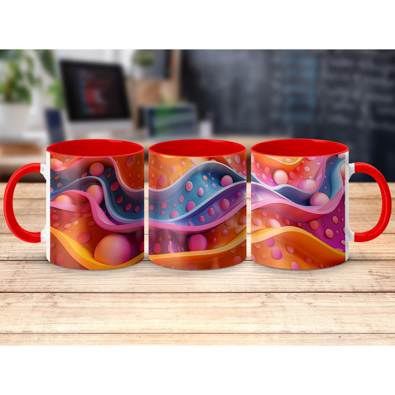 Ceramic Coffee Mug, Red