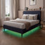 XR Living Maisie Fabric Bed Frame with LED Lighting-108896918-108896920