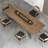 Nut-Brown Rectangular Solid Wood Dining Table-1847712983