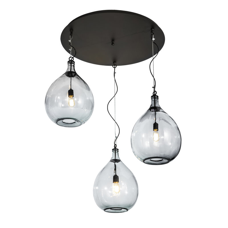 Luminaire suspendu sphère 3 lumières Euri Tanta