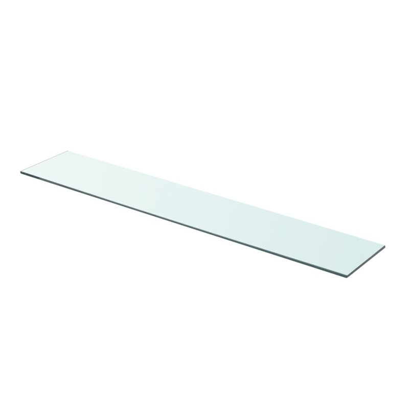 Glass Floating Shelf, 0.8cm H x 90cm W x 15cm D