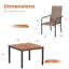 Ensemble repas carré pour patio-1312571904