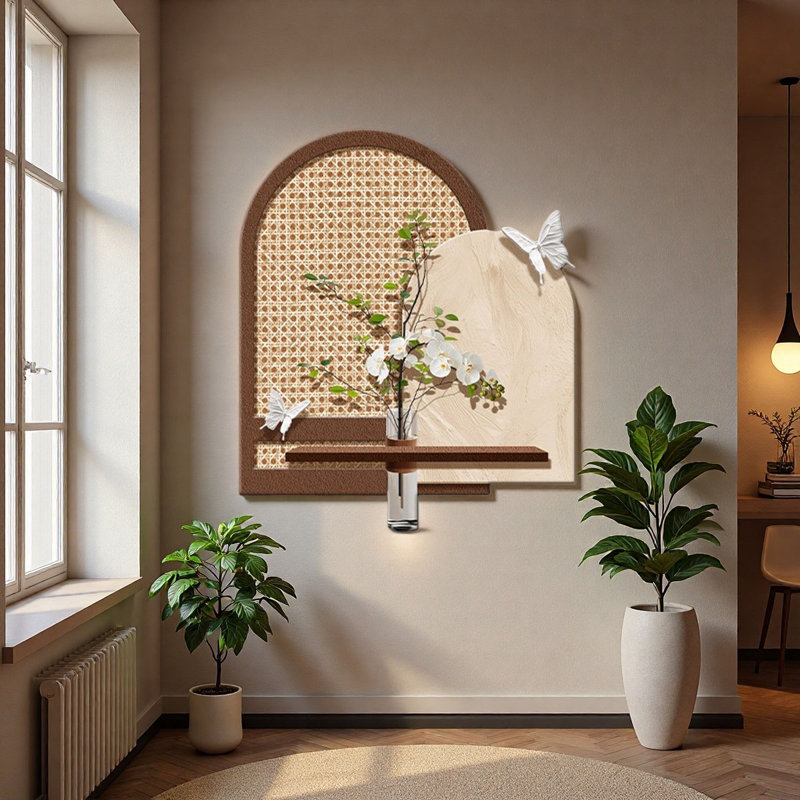Jardinière hydroponique Mid-Century, H 47,24 po x l 47,24 po x P 1,57 po
