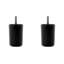 Pied de canapé rond en plastique noir 3 po Leg Daddy, boulon de suspension 5/16 po