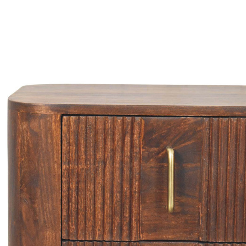 Elissavet 55cm W Solid Wood Bedside Table