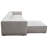 Vice 4PC Modular Sectional In Barley Fabric With Ottoman