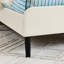 Structure de lit double tapissier pleine grandeur avec 2 tiroirs de rangement, velours beige réglable pour un confort de chambre à coucher moderne-421799205-421799206