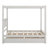 Full Wood Canopy Bed With  Drawers 