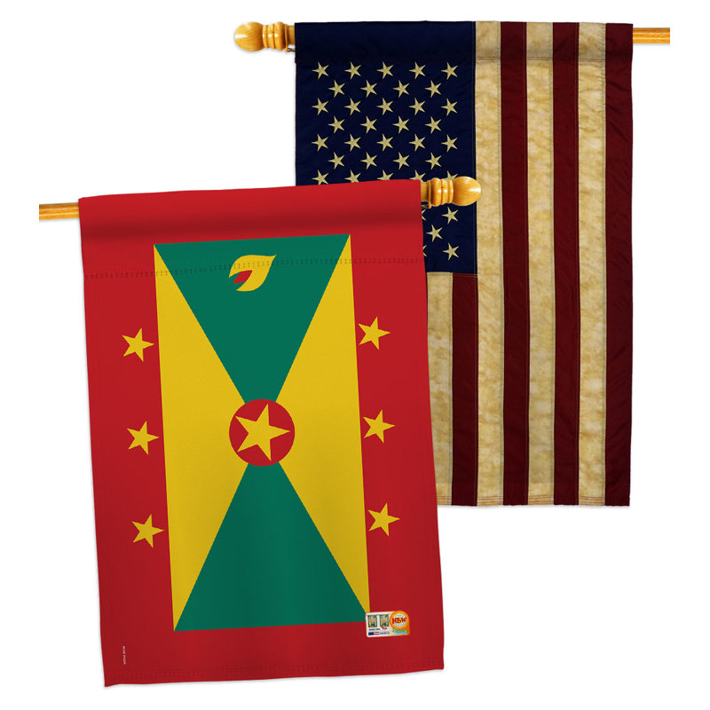 Double Sided 40'' H x 28'' W Polyester House Flag