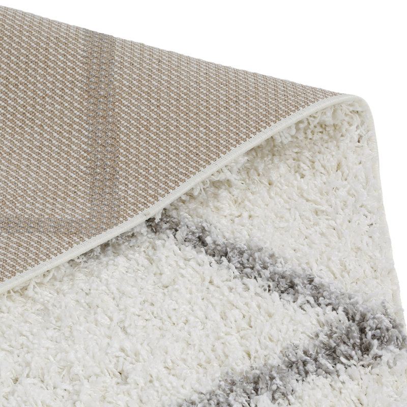 Geometric Shag Area Rug, Square 244cm